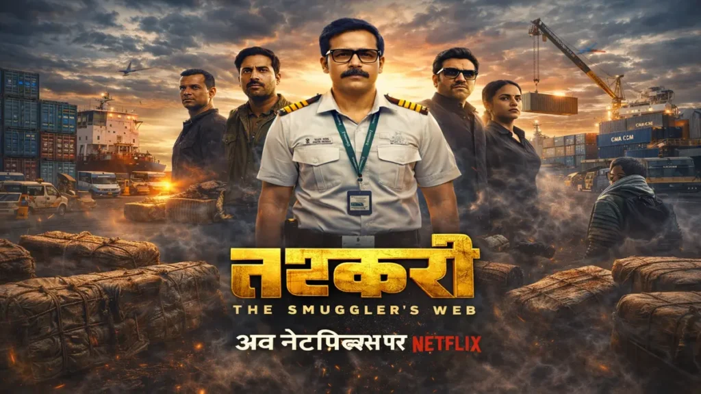 तस्करी वेब सीरीज Taskaree का पोस्टर, जिसमें इमरान हाशमी कस्टम ऑफिसर के रोल में नजर आ रहे हैं